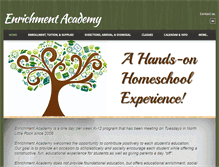 Tablet Screenshot of enrichmentacademy.org